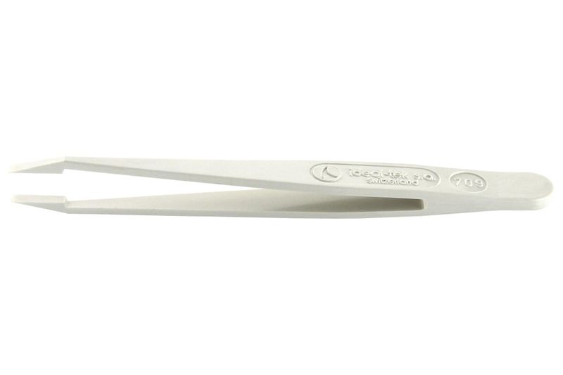 Ideal-Tek (709.DG)Tweezer, Component Positioning, Bent, Flat, POM, 115 mm