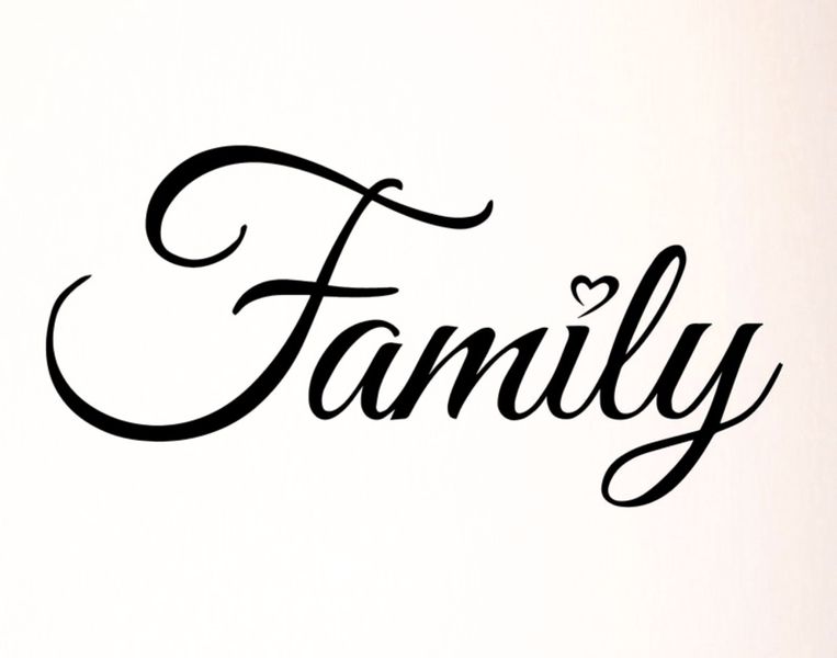 Imaging Architects Family Heart Wall Decal