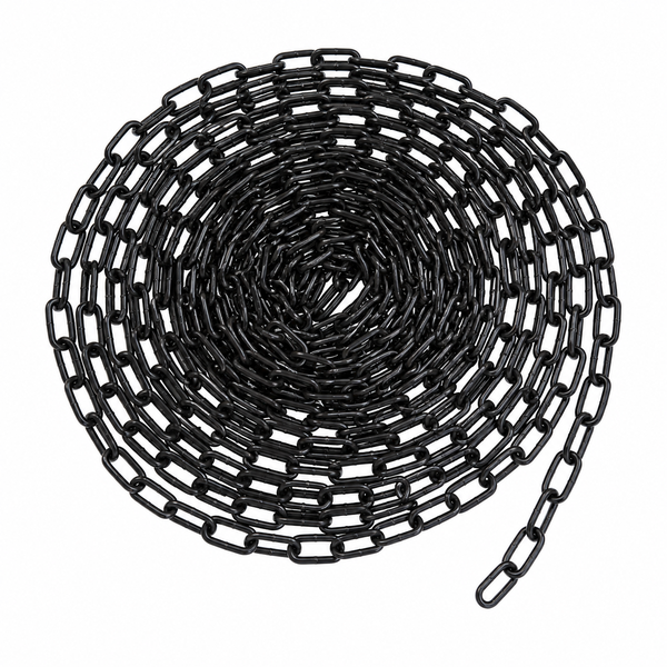 KRAFFT Decorative Black Oval Link Chain 15m for Crafts &amp; DIY
