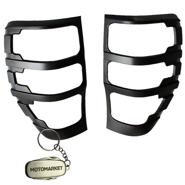 Tail Lamp Trim for Ford Ranger 2012 - Matte Black &amp; MotoMarket Key Ring