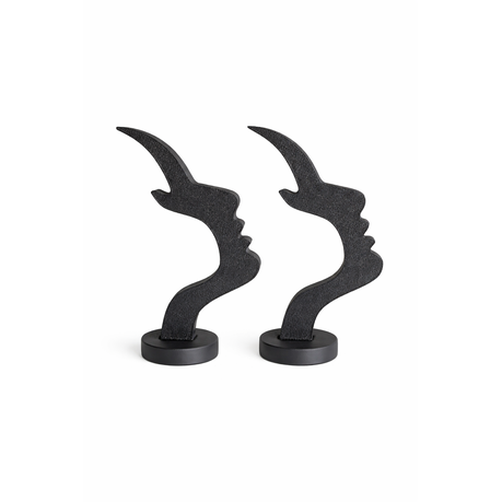 His and Hers Abstract Face Glasses Gift Set (2 Piece) Image