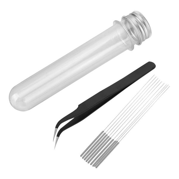 3D Printer Nozzle Cleaning Kit with Tweezer and 10pcs 0.4mm Needles