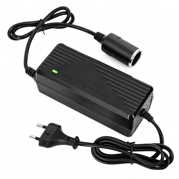 220V to 12V 15A 180W Car Cigarette Lighter Socket Power Adapter