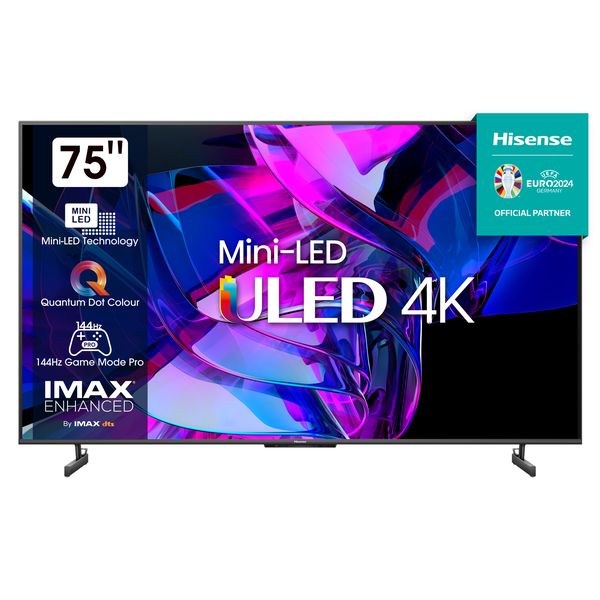 Hisense 75" U7K 144Hz 4K Smart Mini-LED ULED TV with Quantum Dot &amp; HDR10+