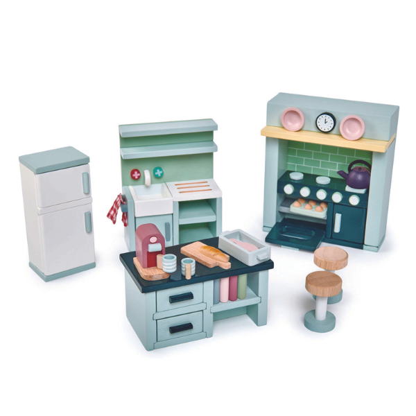Tender Leaf Wooden Doll House Kitchen Furniture