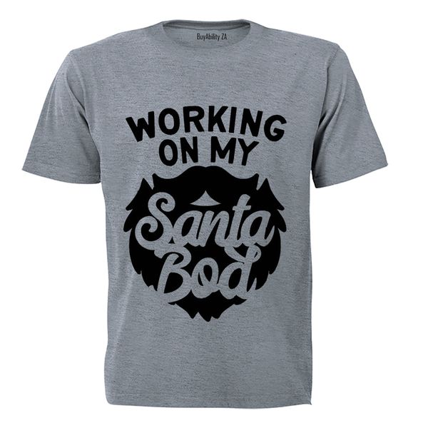 Working on My Santa Bod - Mens - T-Shirt - White