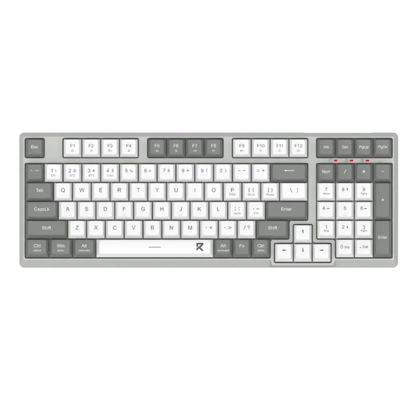 Black Grey Full sized Wired USB Gaming Keyboard