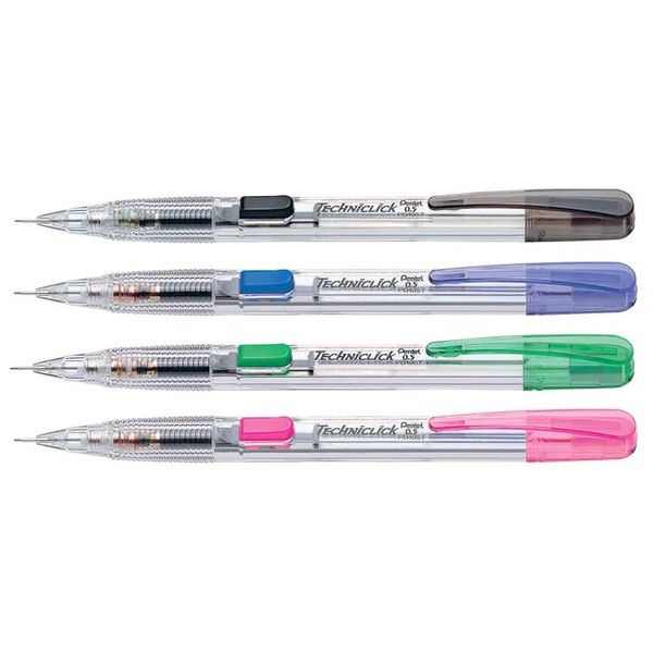 4 x Pentel TechniClick 0.5mm Mechanical Pencils