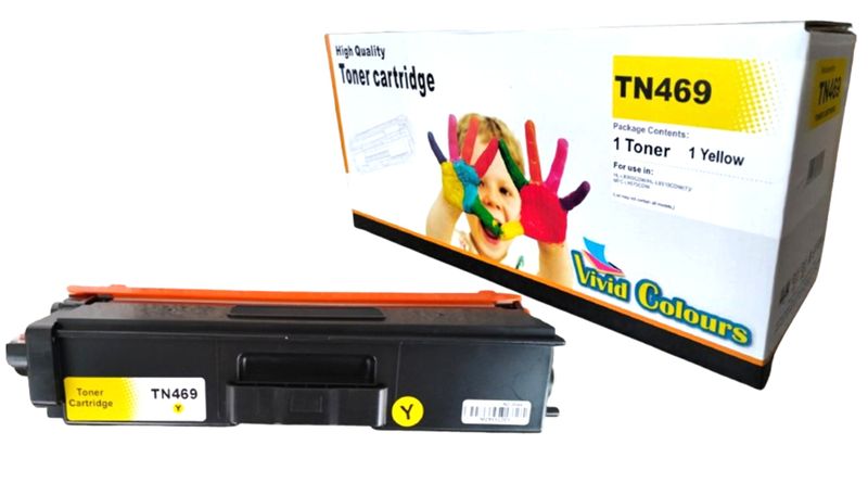 Vivid Colours Compatible WITH Brother TN-469 / TN469 / 469 Yellow Toner