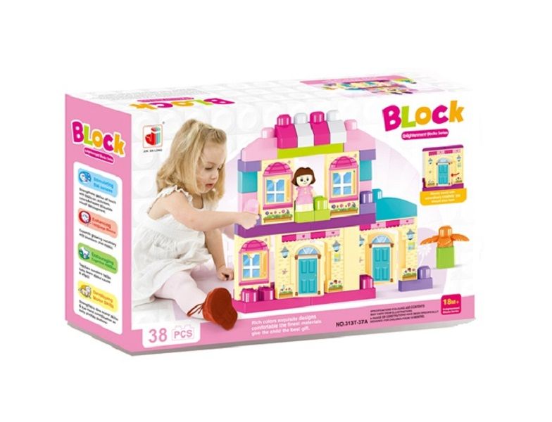 Big Blocks Colourful Toy House Series 38 Piece (IBY535899)