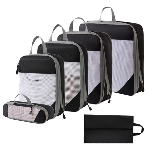 6pcs Compression Packing Cubes Travel Accessories Travel Essentials Durable