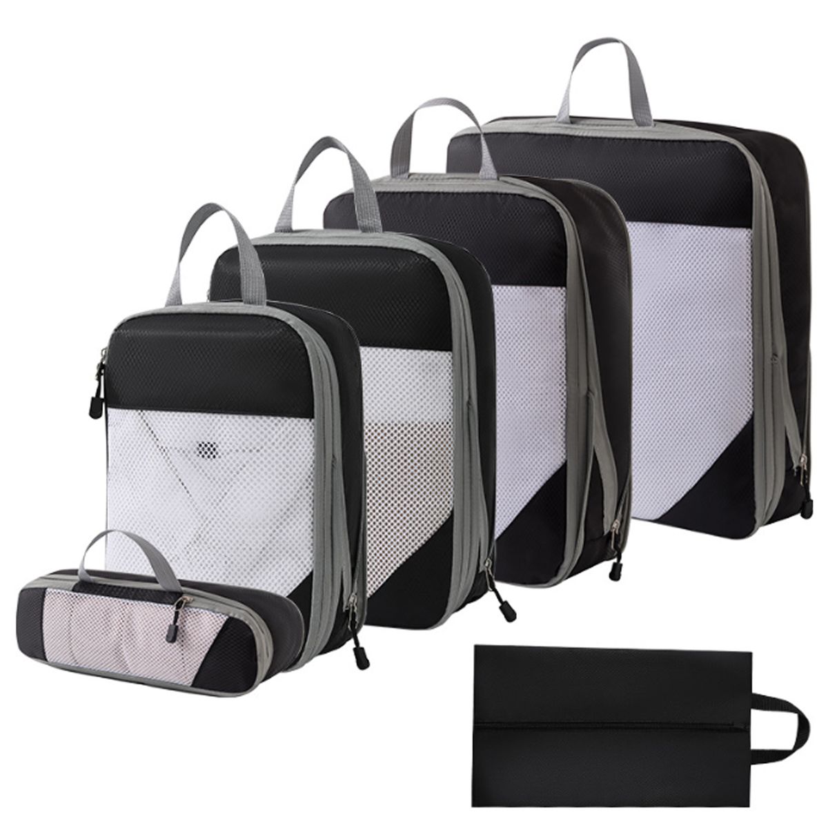 6pcs Compression Packing Cubes Travel Accessories Travel Essentials Durable