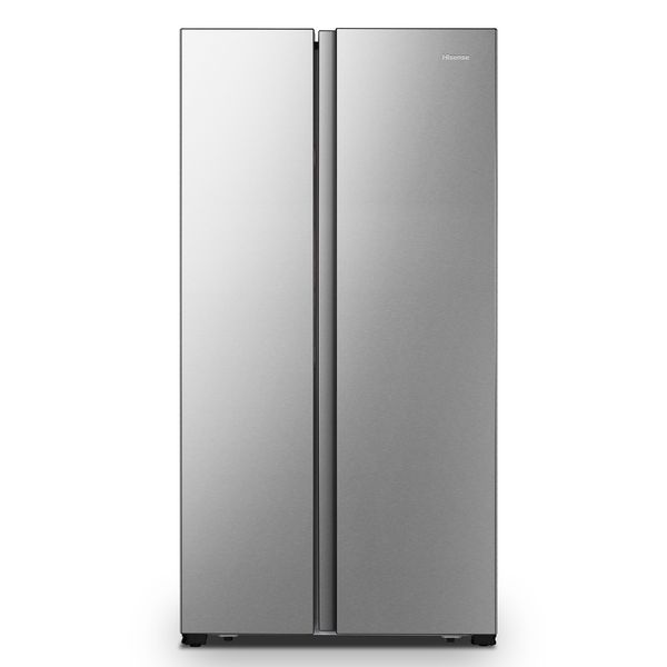 Hisense 516L Frost Free Side by Side Fridge-Inox