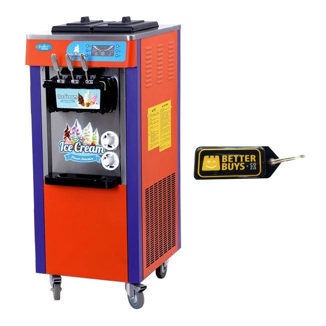 Soft Serve LED Screen Ice Cream Maker Machine 2 flavours 1 Mix & Keyring Shop Today. Get it