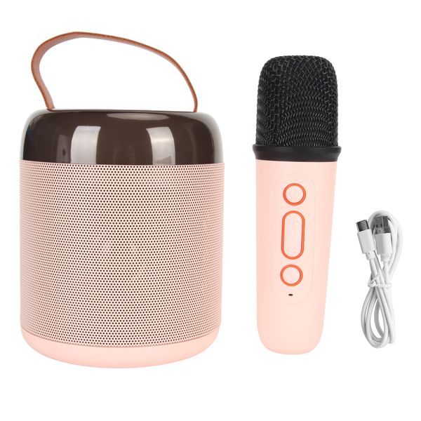 RGB Speaker 16 Light Beads Lightweight Compact Portable Bluetooth Pink