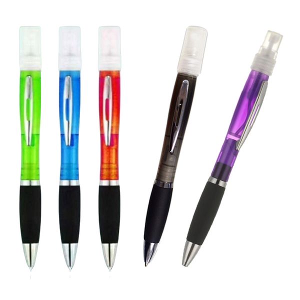 Sanitising Pen -Refillable Ballpoint Sanitiser Sprayer Pen- Assorted 5 Pack
