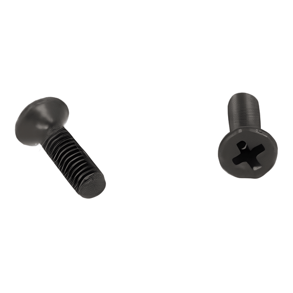 1591MS100BK M3 x 10mm Pan Head Pozidriv Steel Screws - 100 Pack