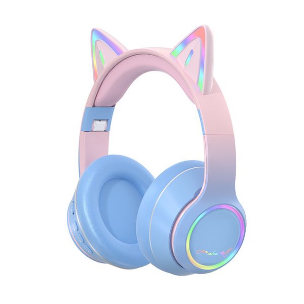 Cat Ear Bluetooth Headphones with Micphone for Kids &amp; Adults