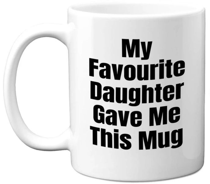 My Favourite Daughter Birthday Christmas Fathers Day Gift 11Oz Coffee Mug