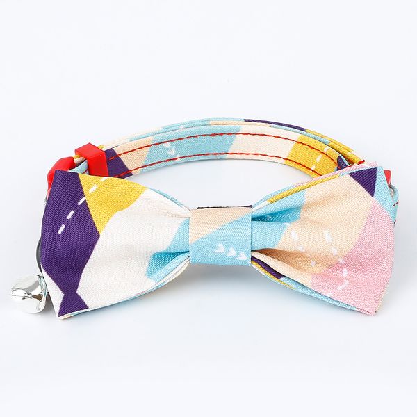 Premium Pop Series Design Cat Collar with Bow Tie and Bell