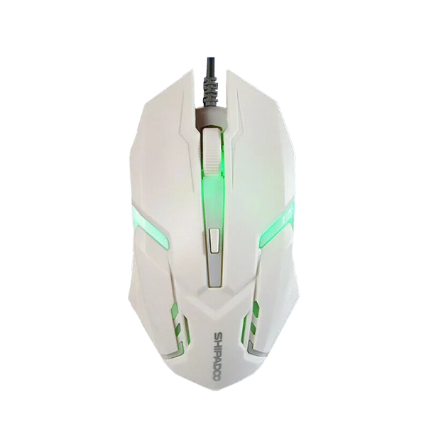Shipadoo S500 High Performance 1600dpi LED Gaming Mouse - Black
