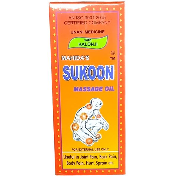 Mahida's Sukoon Massage Oil with Kalonji - 100ml |Greek Pain Relief formula