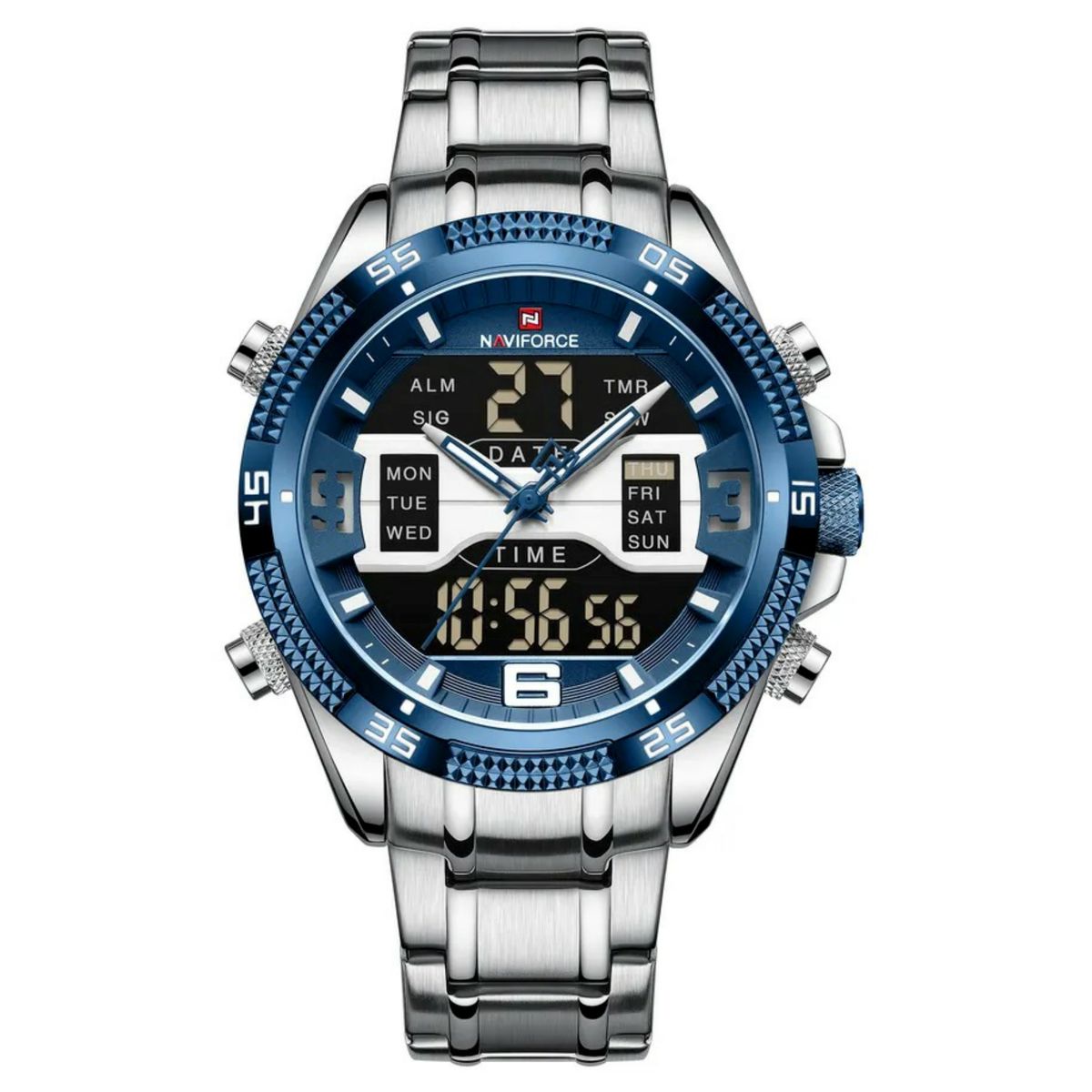 Naviforce Men's Detroit Dual Display, Military Multifunctional Wrist