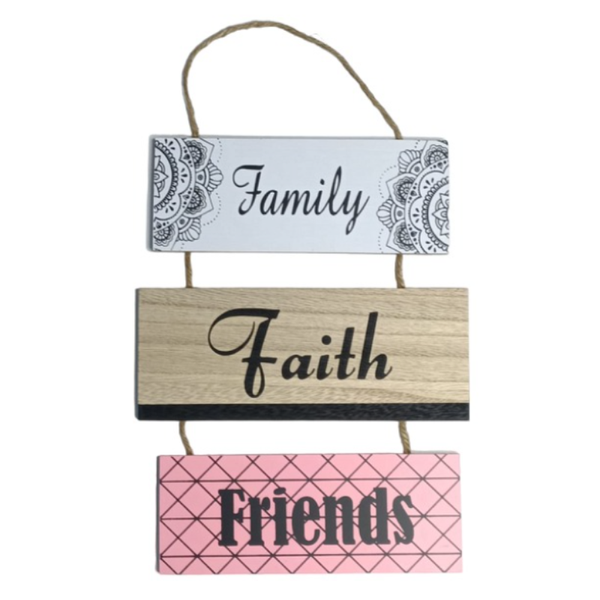 K250 Wooden Wall Hang Decor - 27cm