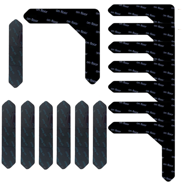 16 Piece Anti-Slip Rug Grip Tape-Reusable Carpet Pad Fixed Sticker- Fixing Tape