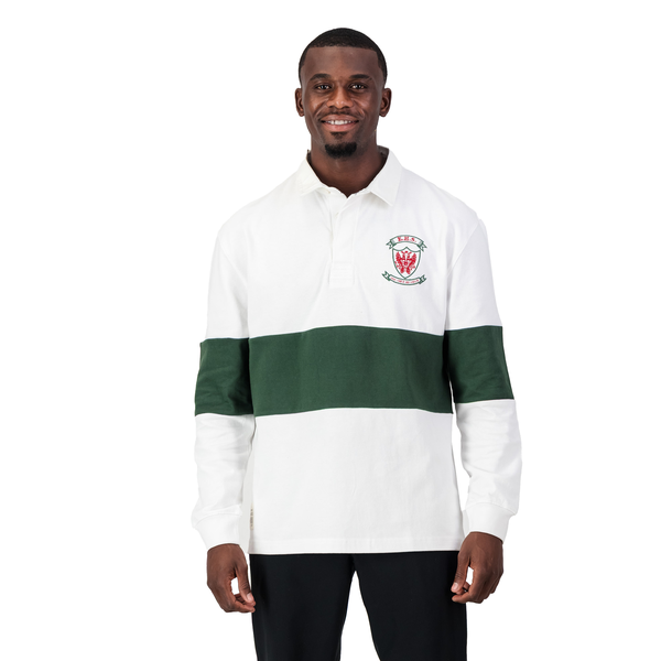 Old School Ermelo Höerskool LS Rugby Jersey-White