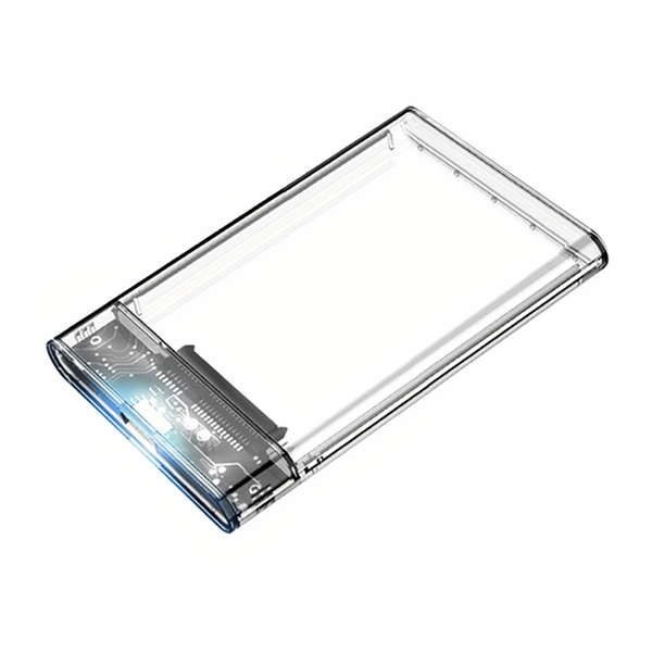 Ultra-Fast 2.5" SATA to USB 3.1 Enclosure - Transparent, Tool-Free