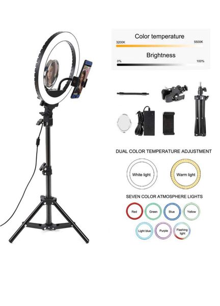 MJ26 RGB LED 10-Inch Ring Light With Stand