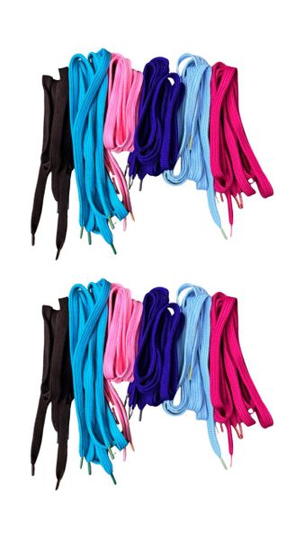 Vibrant Colour Shoelaces - 12-Pack