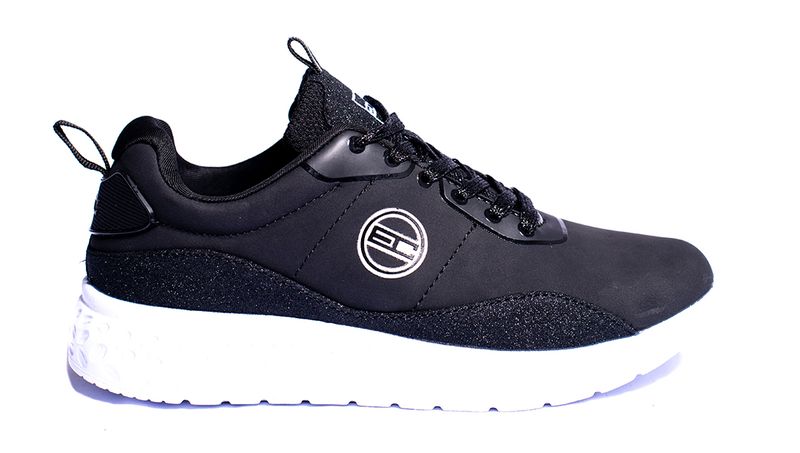 Enrico Coveri Glitter Dusted Women's Sneakers - Black