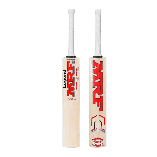 MRF VK100 Cricket Bat - English Willow - Red