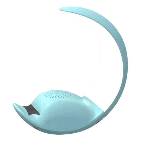 Crescent Touch RGB LED Night Lamp Wireless Speaker with Phone Stand