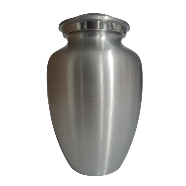 Natural Polished Aluminium Memorial Cremation Urn For Ashes