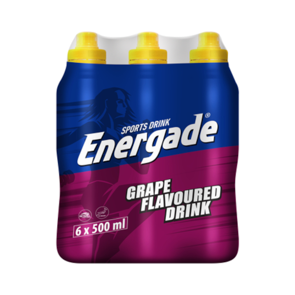 Energade Sports Drink Grape - 500ml x 6