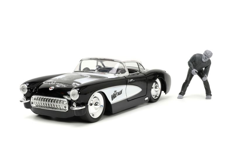 HWR 1957 Chevy Corvette w/Wolfman Figure 1/24 Die-Cast Vehicle
