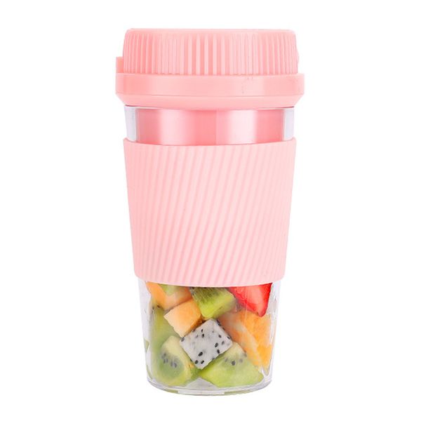 Mihuis 300ml Portable Electric Juice Blender - Rechargeable Juicer Pink