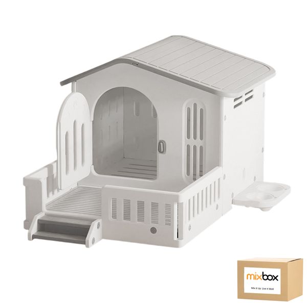 Mix Box Waterproof Resin Dog Kennel,Large