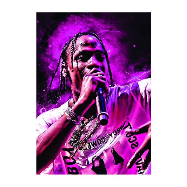 Travis Scott Pink Neon - A1 poster