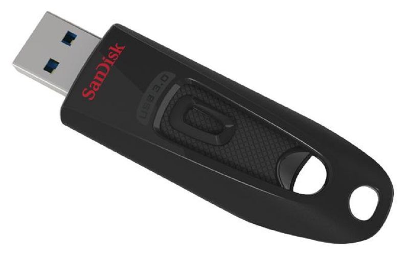 SanDisk (SDCZ48-064G-U46) Flash Drive, USB, 64 GB, USB 3.0, Black