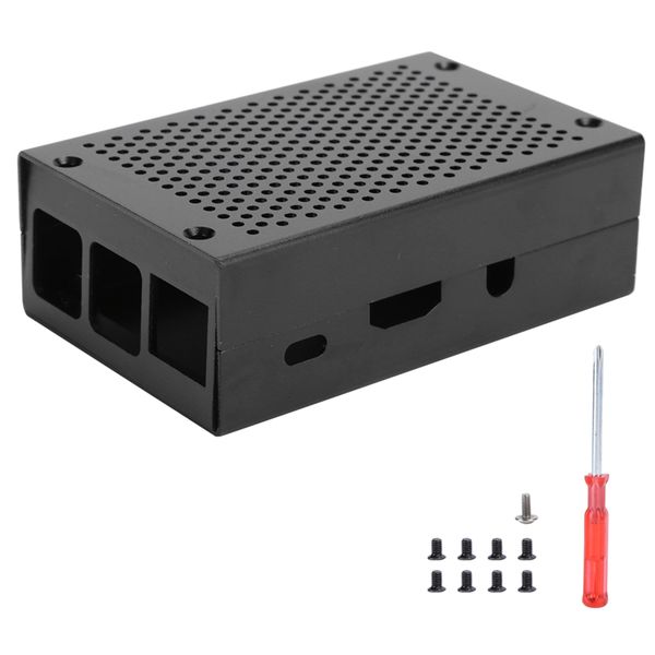 Mesh Aluminum Case for Raspberry Pi Black