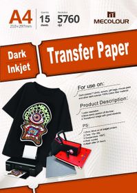 Mecolour TT15-DARK A4 Dark T-Shirt Transfer Paper 15 Sheets | Shop ...