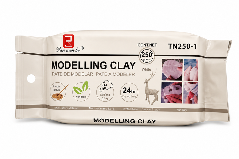 Pan Wen Bo Modelling Clay 25g - Air Dry Sculpting Clay (White)