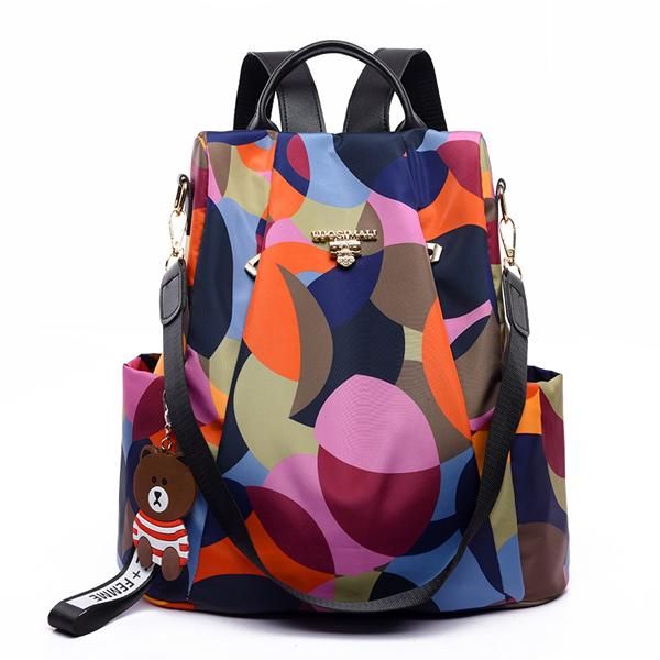 Ladies 3-Way Water-Resistant Anti-Theft Backpack - Circular Beauty ...