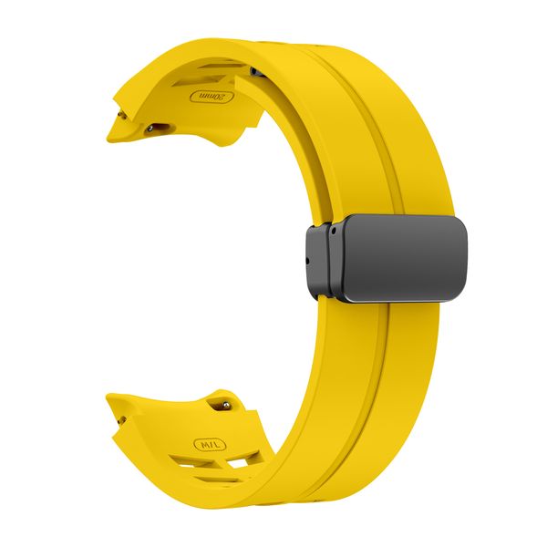 Silicone RM Inspired Strap For Samsung Galaxy Watch 4/5/6/7/7FE-Yellow