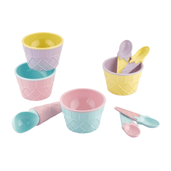 Qlux Ideas 9 Piece Carnival Ice Cream Set