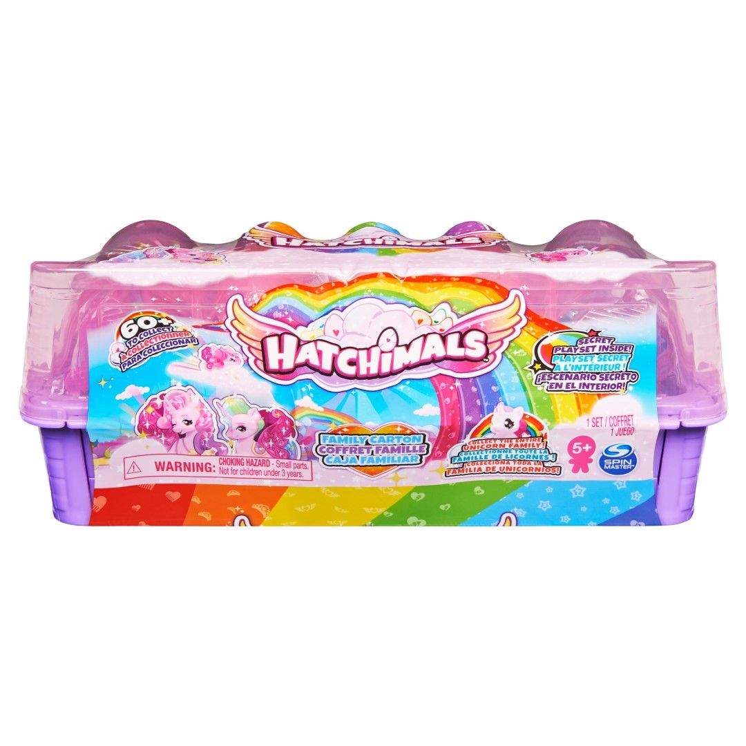 Hatchimals Family Adventures Egg Carton - Unicorn Family - Blindbox ...